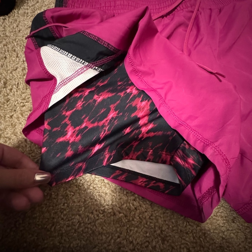 Champion Women's Fuchsia Athletic Shorts - Picture 2 of 5